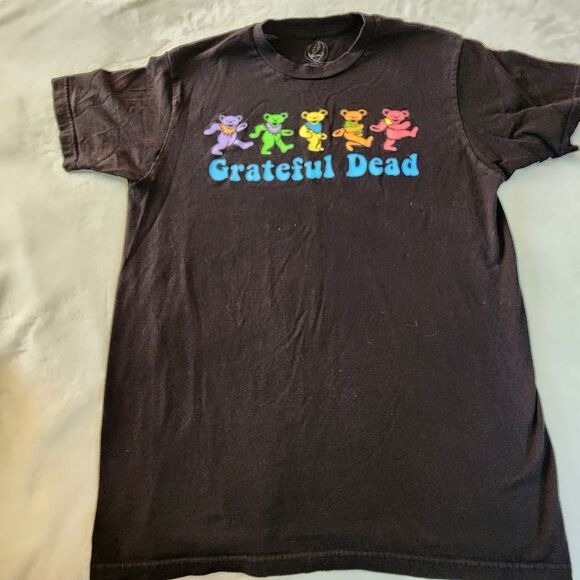 Grateful Dead Dancing Bears 2021 Black Tshirt With Graphics Size Medium - Picture 1 of 7